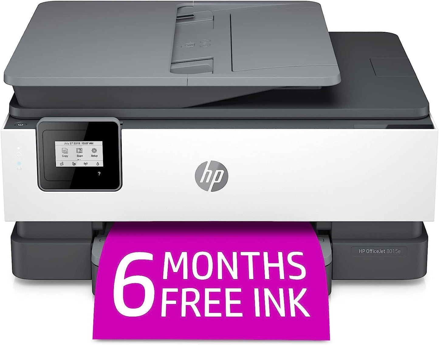 HP OfficeJet 8015e Wireless Color All-in-One Printer with 3 months of ink included