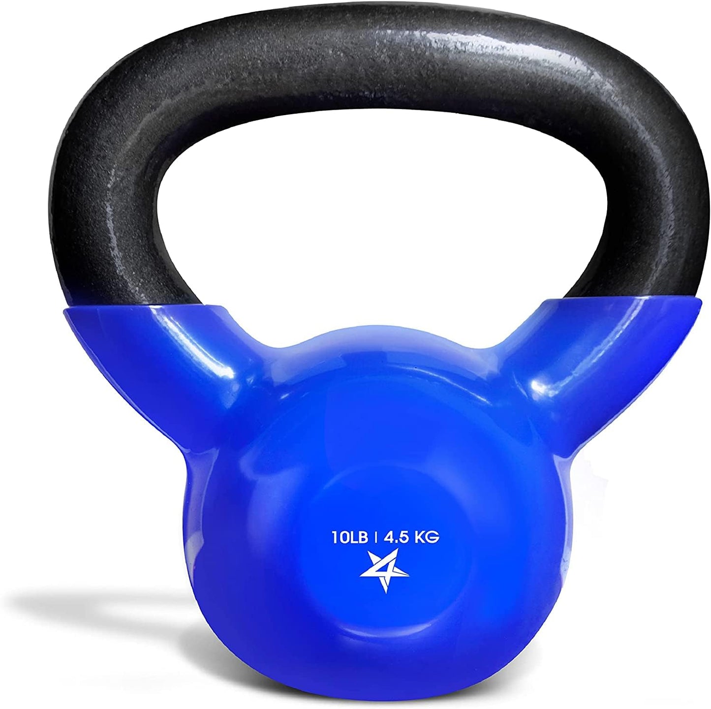 Yes4All Kettlebell Vinyl Coated Cast Iron – Great for Dumbbell Weights Exercises, Full Body Workout Equipment Push up, Grip Strength and Strength Training, PVC