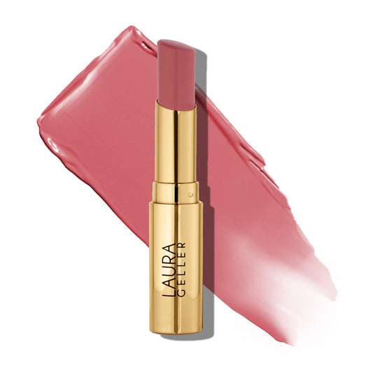 LAURA GELLER NEW YORK Jelly Balm Moisturizing Tinted Lip Balm - In the Buff - Hydrating Vitamin E - Semi-Shine Finish