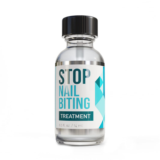 Stop Nail Biting Treatment - Clear, Bitter-Tasting Nail Polish To Stop Nail-Biting - Easy To Apply and Safe For Children - Nail Strengthener Solution - Nail Care for Healthy Nail Growth (0.5 fl oz)