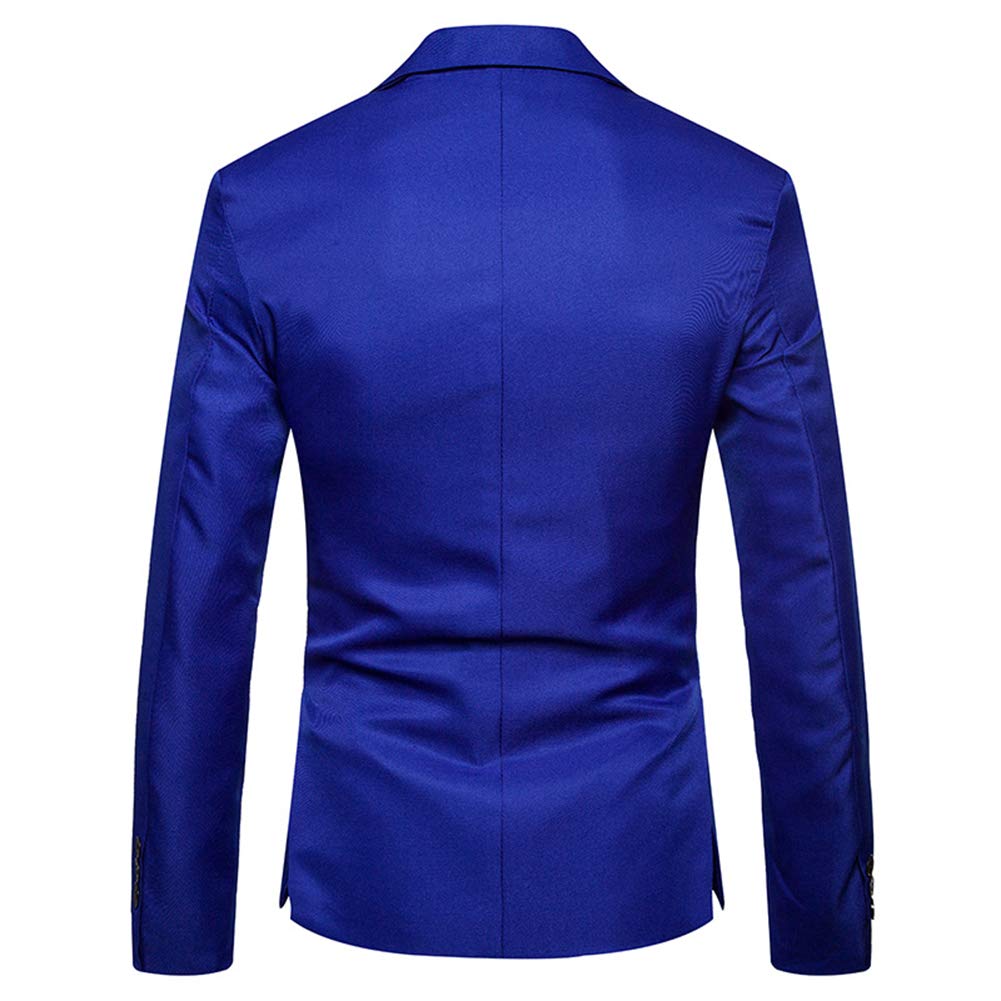 Cloudstyle Mens Casual Slim Fit Suit Jacket 1 Button Daily Blazer Business Sport Coat Tops