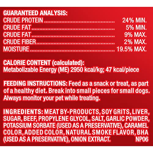 Milk-Bone Soft & Chewy Dog Treats, Beef & Filet Mignon Recipe, 25 Ounce