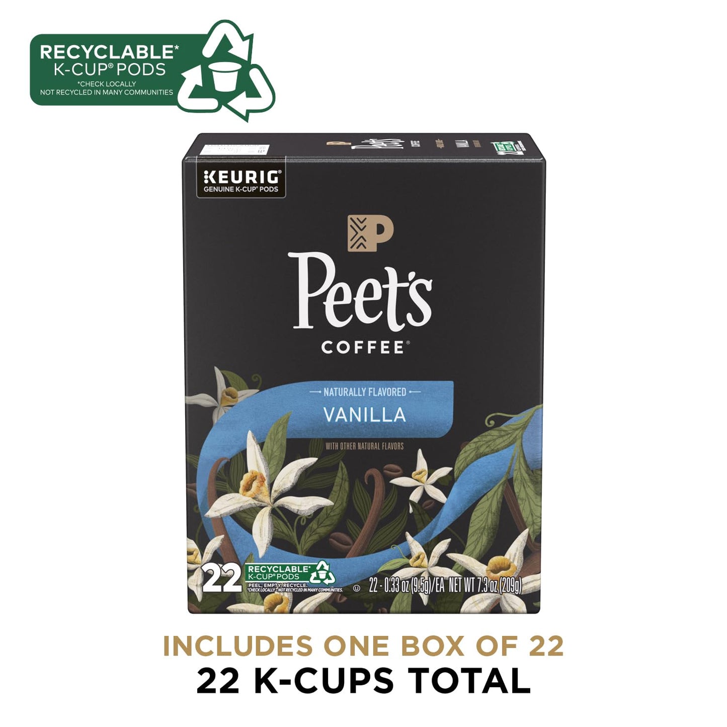 Peet's Coffee, Dark Roast K-Cup Pods for Keurig Brewers - Major Dickason's Blend 75 Count (1 Box of 75 K-Cup Pods)