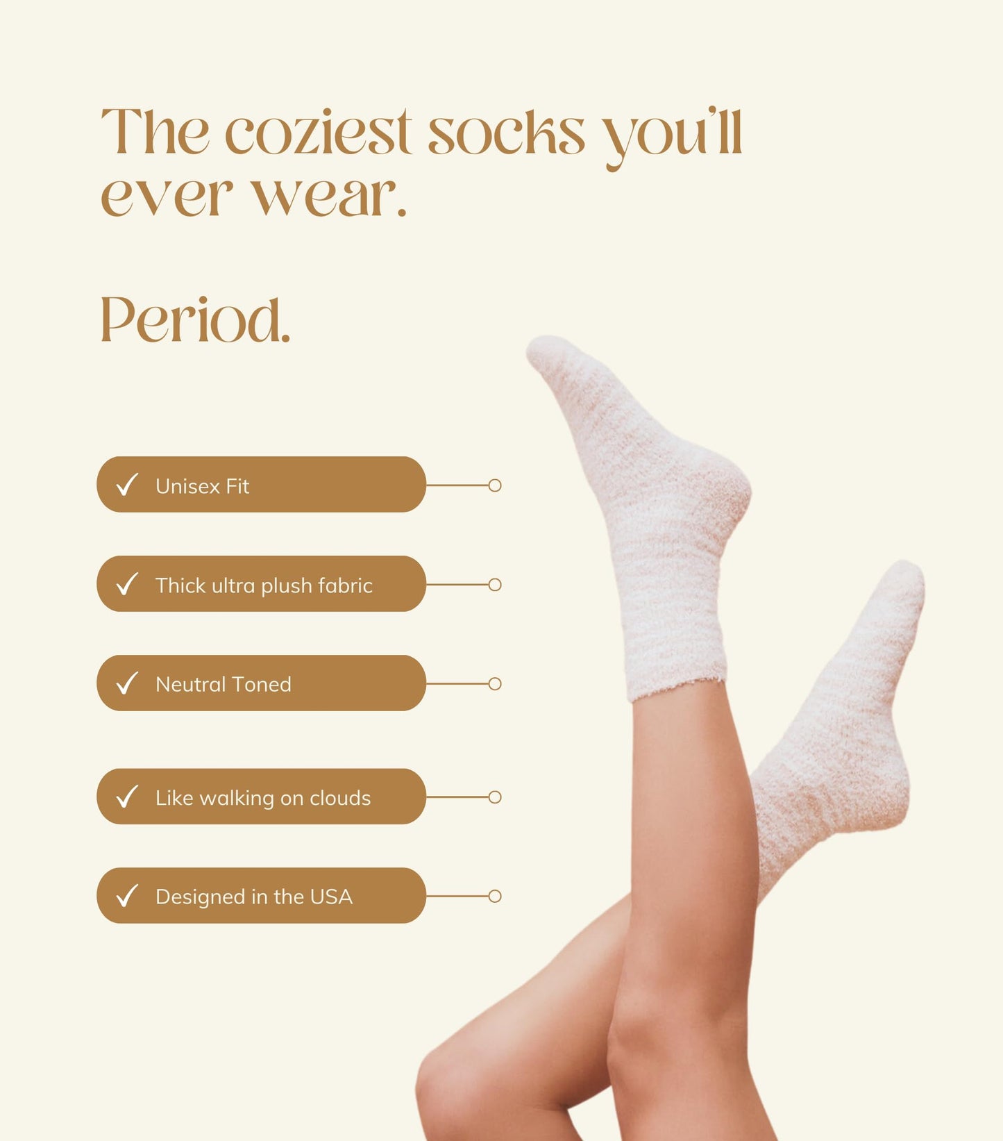 Unboxme Gifts Warm & Cozy Ultra-Luxe Cloud Sock for Women & Men - Super Soft Luxurious Fabric Sleep Socks