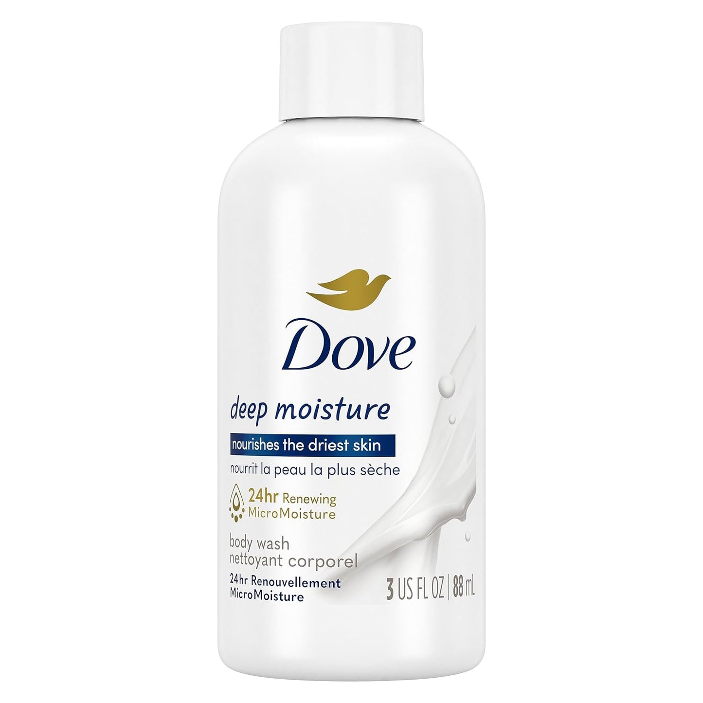 Dove Body Wash with Pump Deep Moisture For Dry Skin Moisturizing Skin Cleanser with 24hr Renewing MicroMoisture Nourishes The Driest Skin 30.6 oz