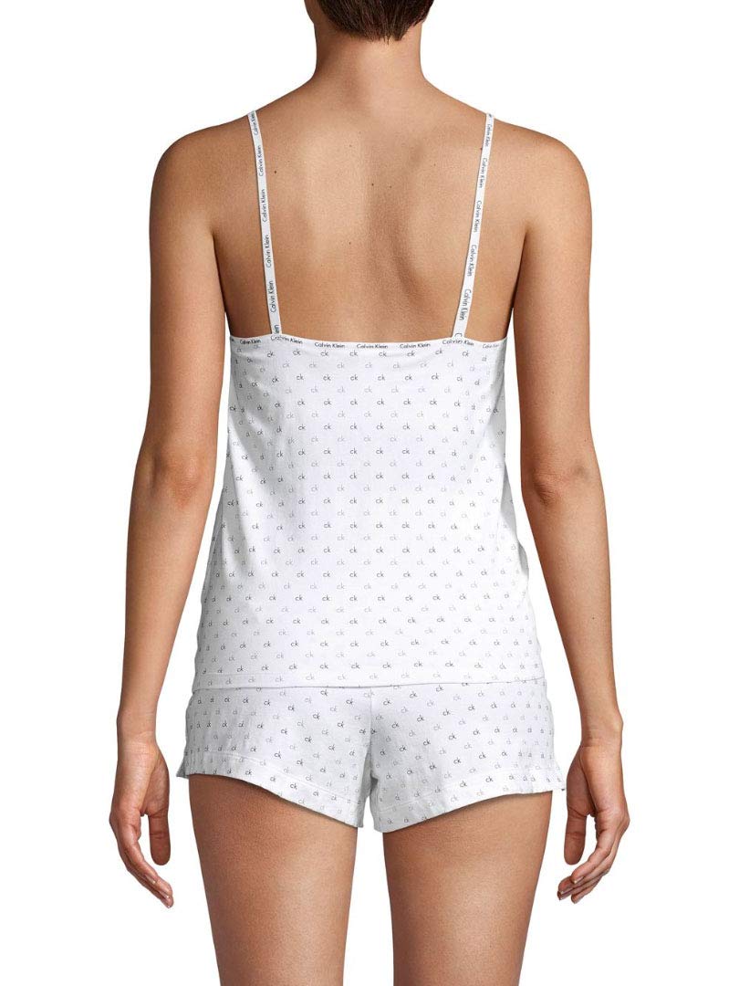 Calvin Klein Women's Carousel Logo Camisole & Shorts Pajama 2-Piece Set