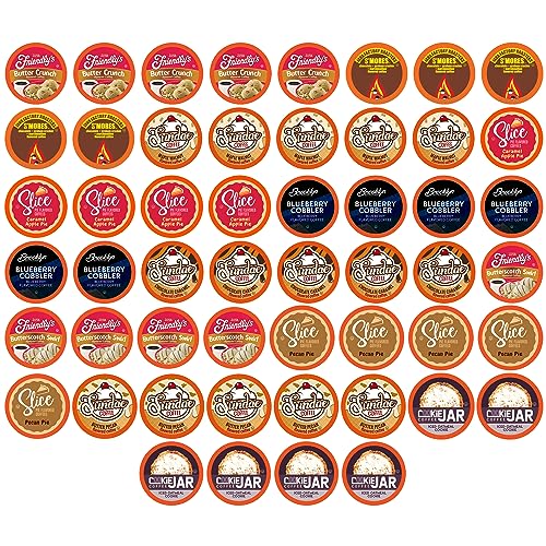 Two Rivers Coffee Flavored Coffee Pods Compatible with Keurig K Cup Brewers, Assorted Variety Pack Flavored Coffee, 40 Count