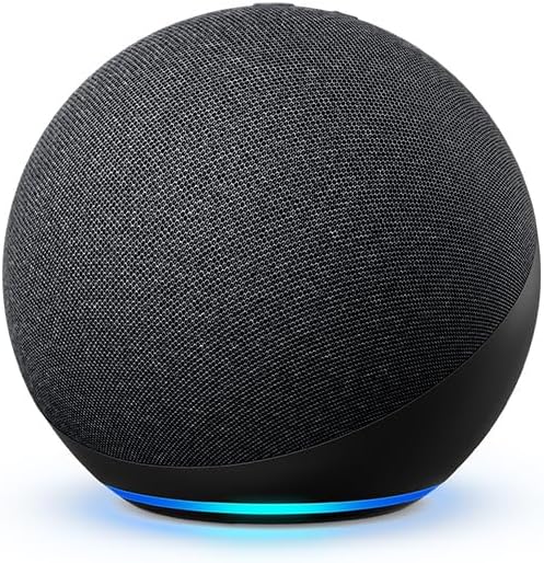 Echo (4th Gen) | With premium sound, smart home hub, and Alexa | Charcoal