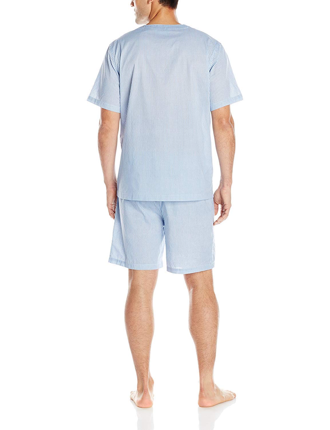 Fruit of the Loom Men's Broadcloth Short Sleeve Pajama Set