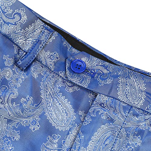 Cloudstyle Mens 2 Piece Paisley Dress Suit One Button Party Wedding Blazer Pants Sets