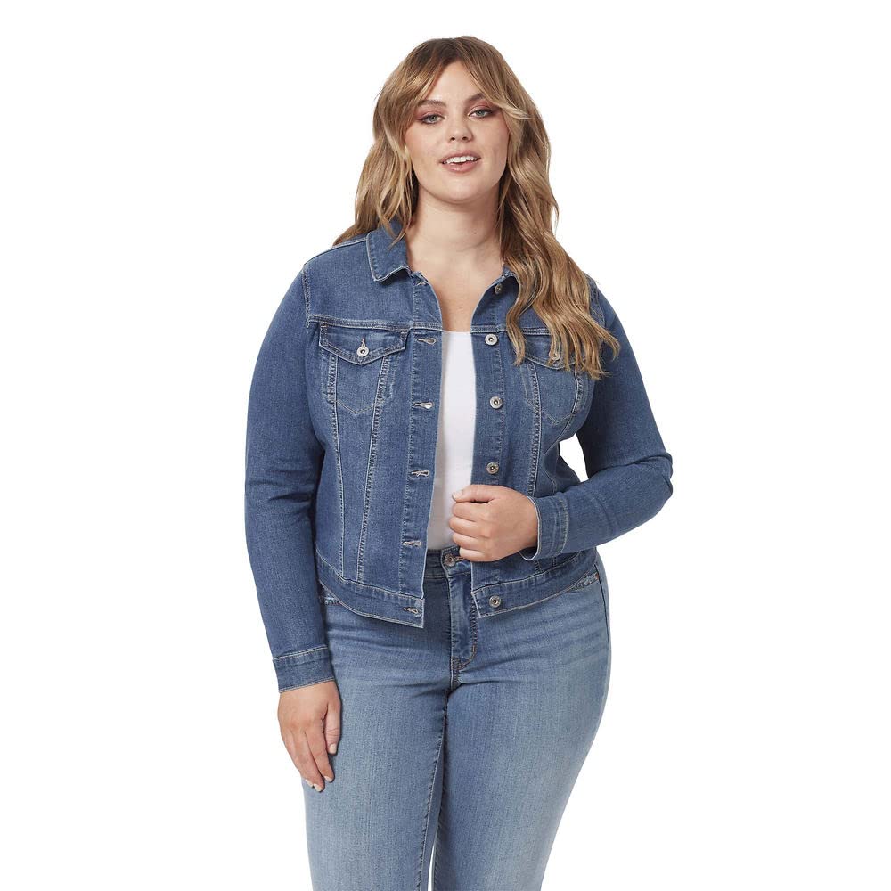 Jessica Simpson Women's Pixie Classic Feminine Fit Crop Jean Jacket