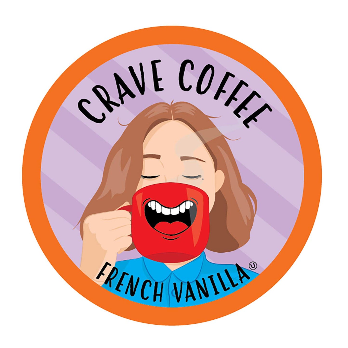 Crave Beverages Flavored Coffee Pods Sampler, Compatible with 2.0 K-Cup Brewers, Assorted Variety Pack, 100 Count