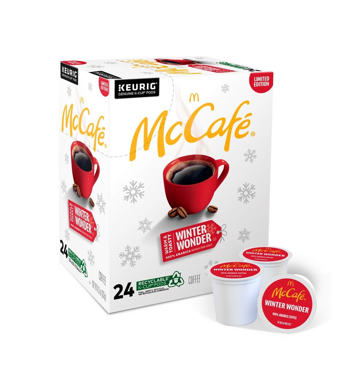 McCafe Premium Roast Coffee, Keurig Single Serve K-Cup Pods, Medium Roast, 24 Count (Pack of 4)