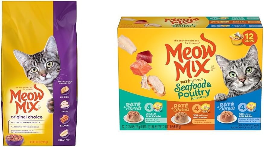 Meow Mix Original Choice Dry Cat Food, 6.3 Pound Bag