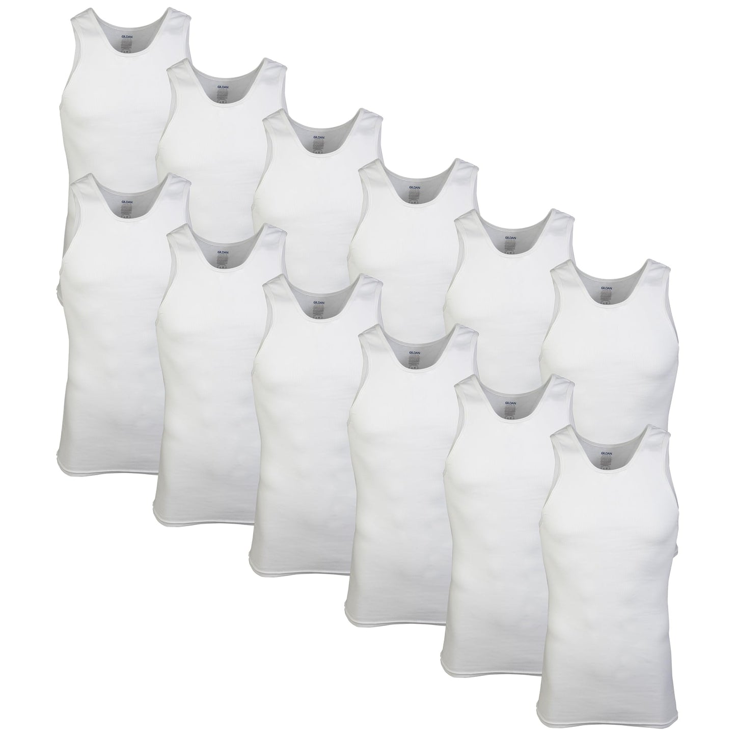 Gildan Men's A-Shirt Tanks, Multipack, Style G1104