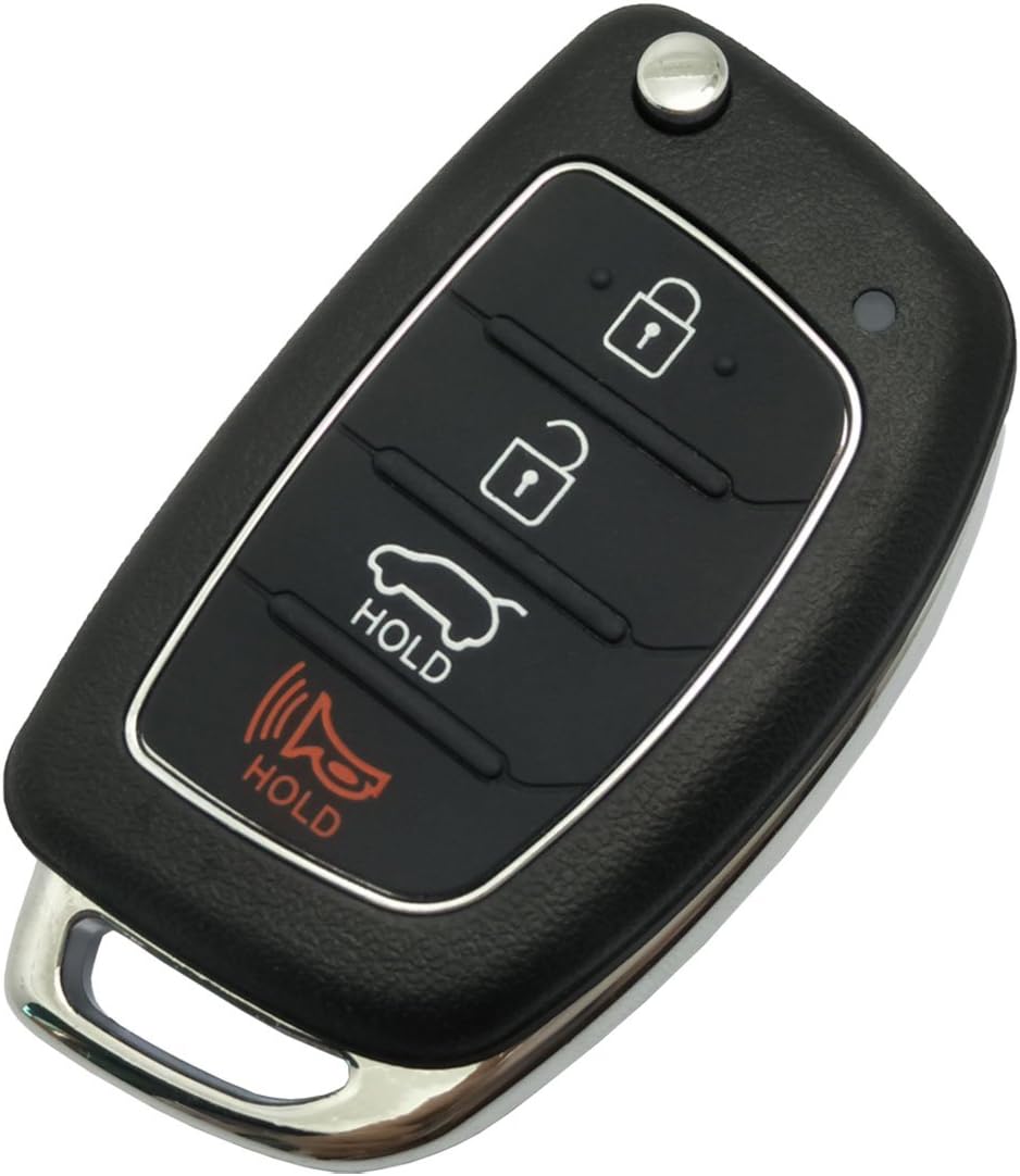 Replacement Key Fob Case fit for Hyundai Sonata Santa Fe Flip Key Remote Control Key Fob Shell