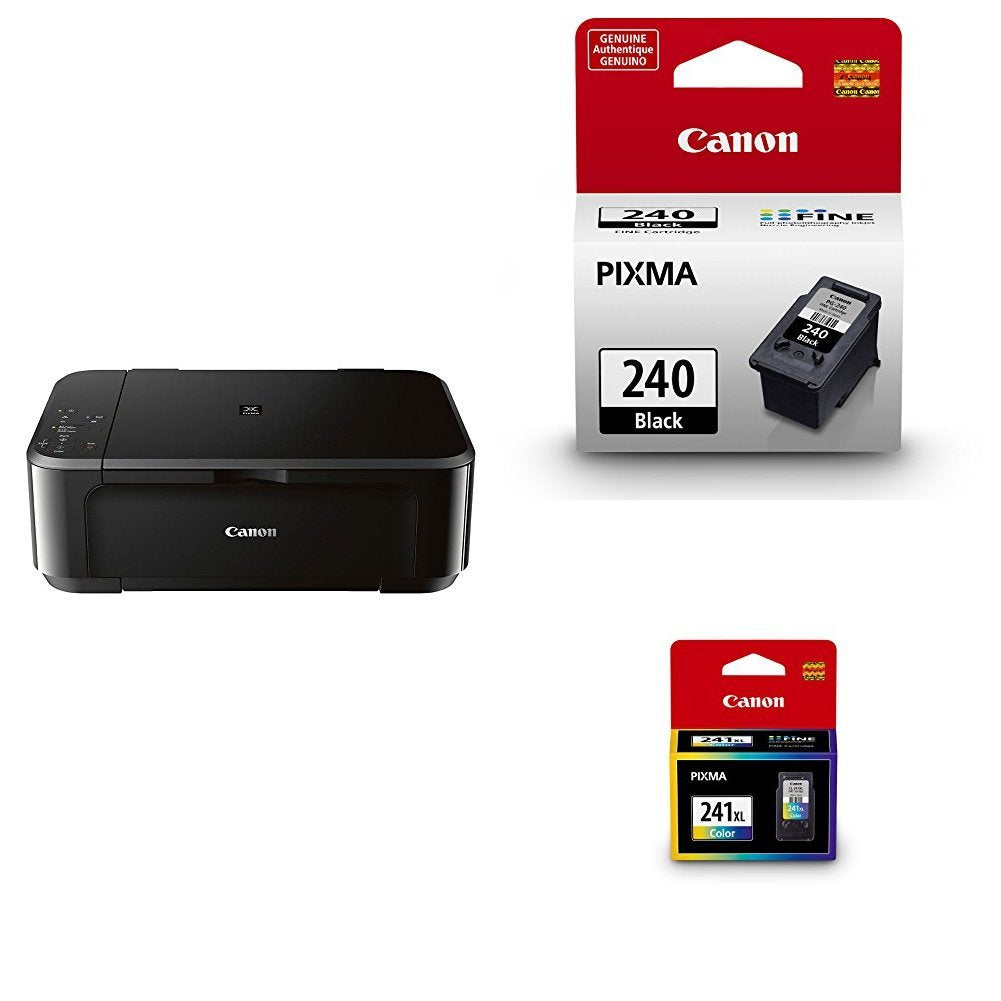 Canon Pixma MG3620 Wireless All-In-One Color Inkjet Printer with Mobile and Tablet Printing, Black