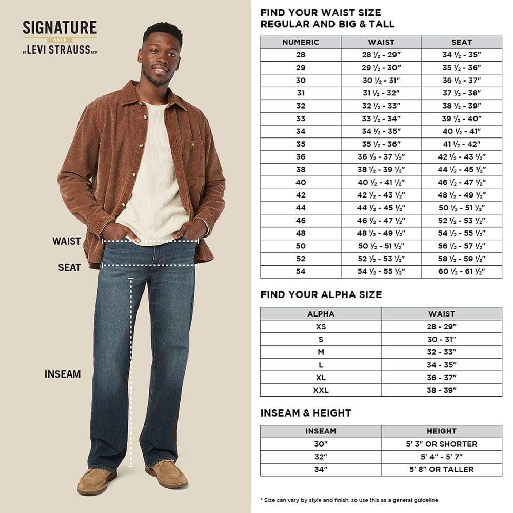 Signature by Levi Strauss & Co. Gold Men's Relaxed Fit Flex Jeans