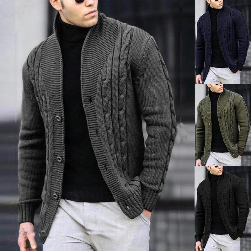 Men's Autumn Winter Sweater Coat