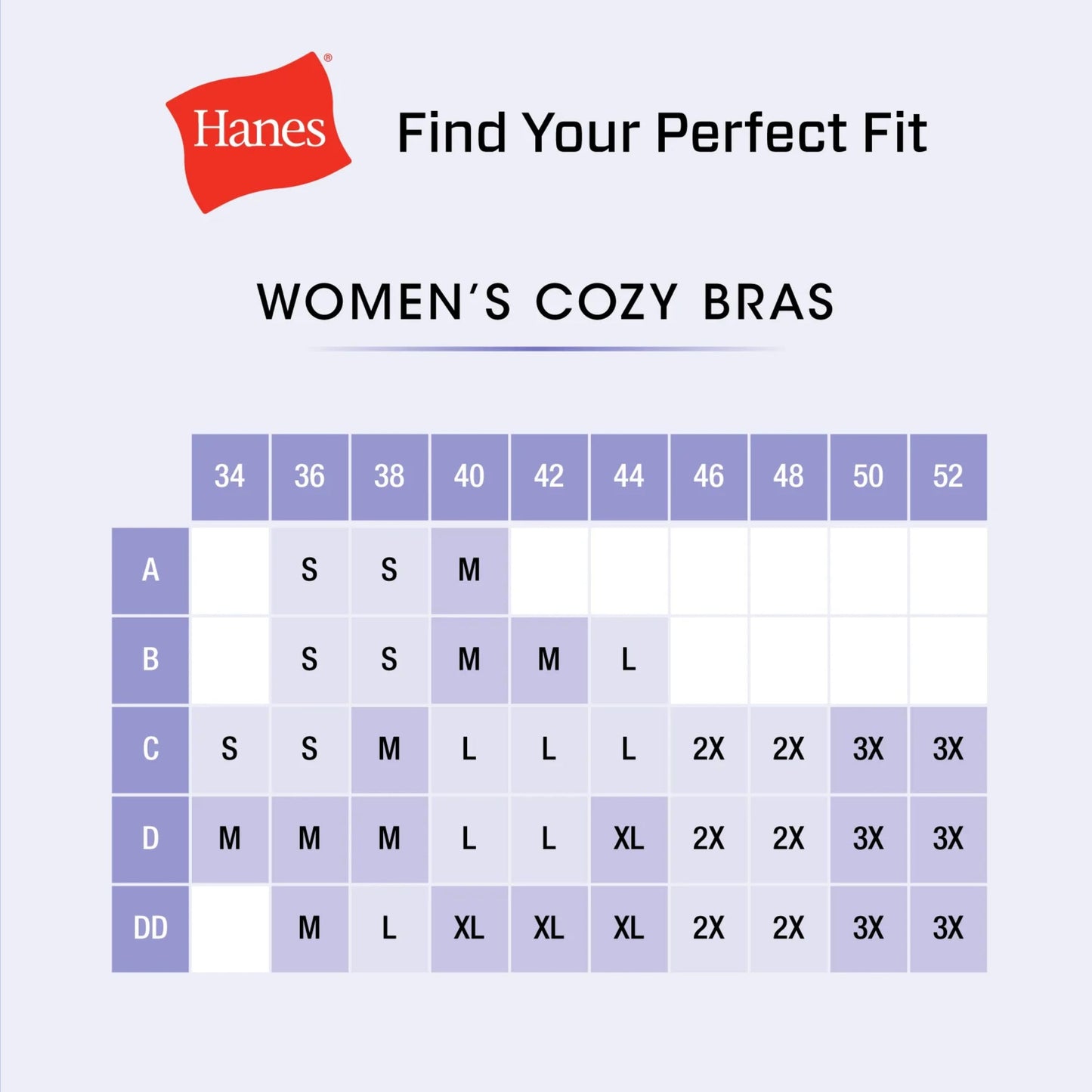 Hanes Women's Cozy Wireless Bra, Full-Coverage Pullover Bra, Seamless T-Shirt Bra