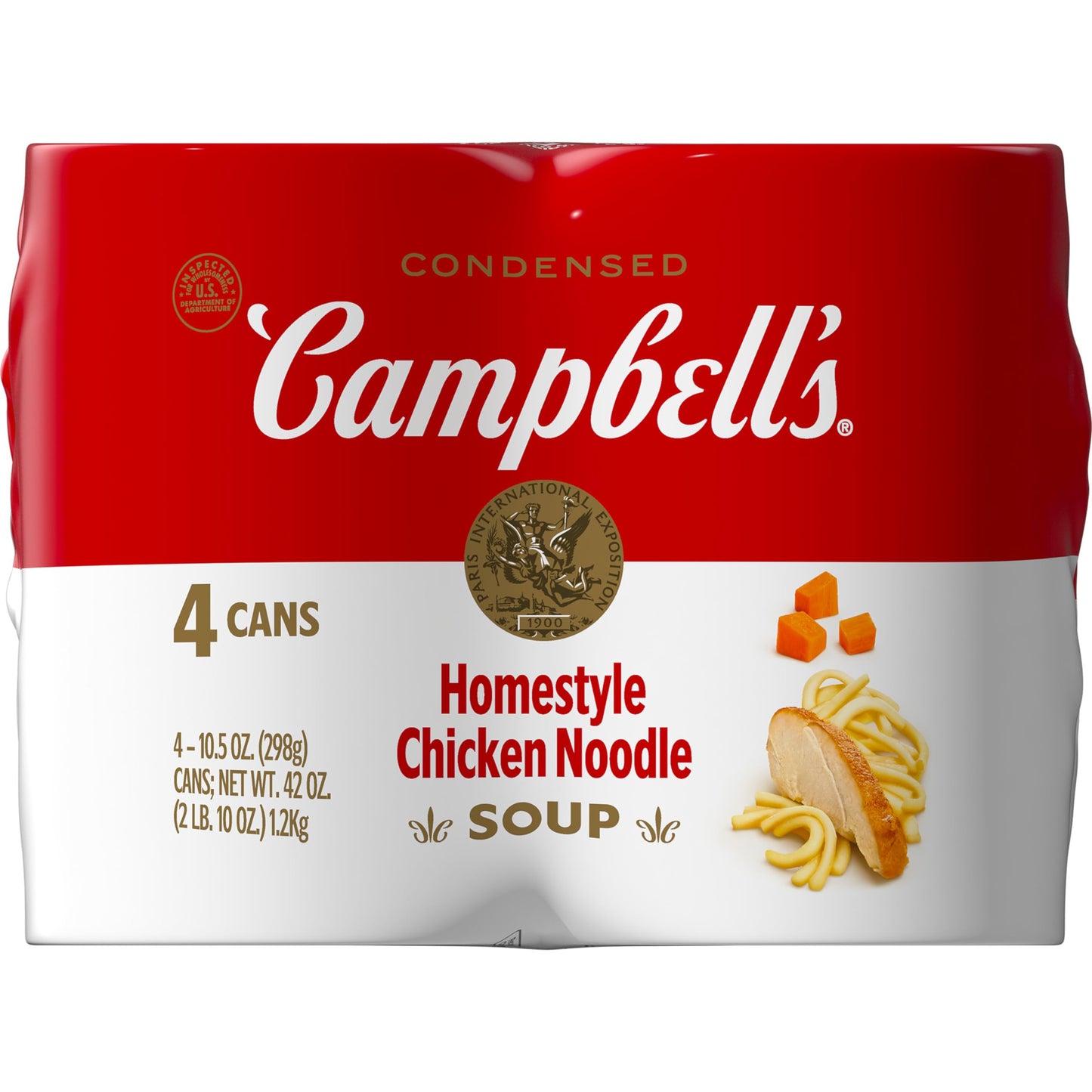 Campbell's Condensed Chicken Noodle Soup, 10.75 Ounce Can (Pack of 4)