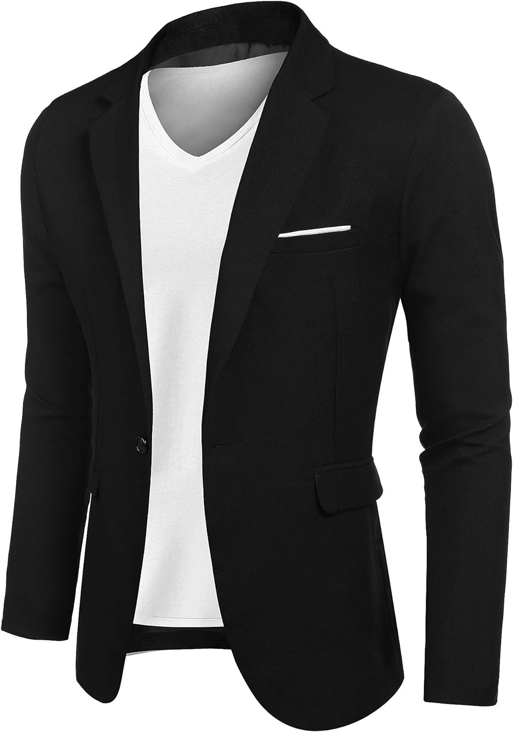 COOFANDY Men's Blazer Casual Sport Coats Slim Fit One Button Suit Jacket Lightweight Sports Jacket