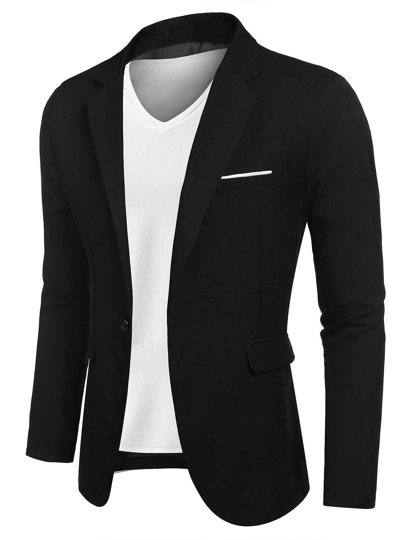 COOFANDY Men's Blazer Casual Sport Coats Slim Fit One Button Suit Jacket Lightweight Sports Jacket