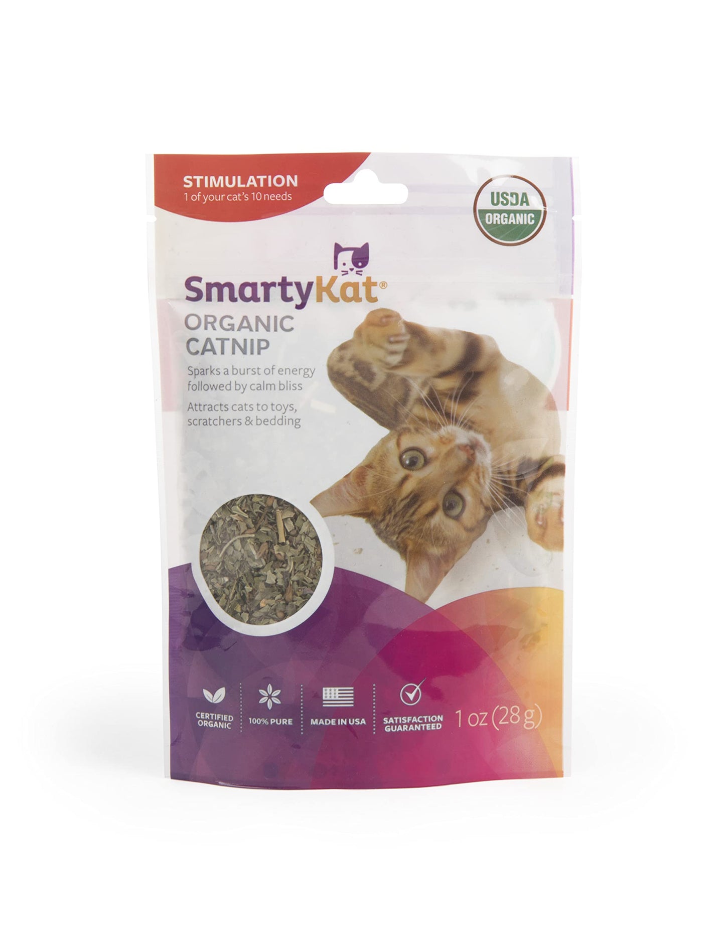 SmartyKat Catnip for Cats & Kittens, Shaker Canister - 2 Ounces