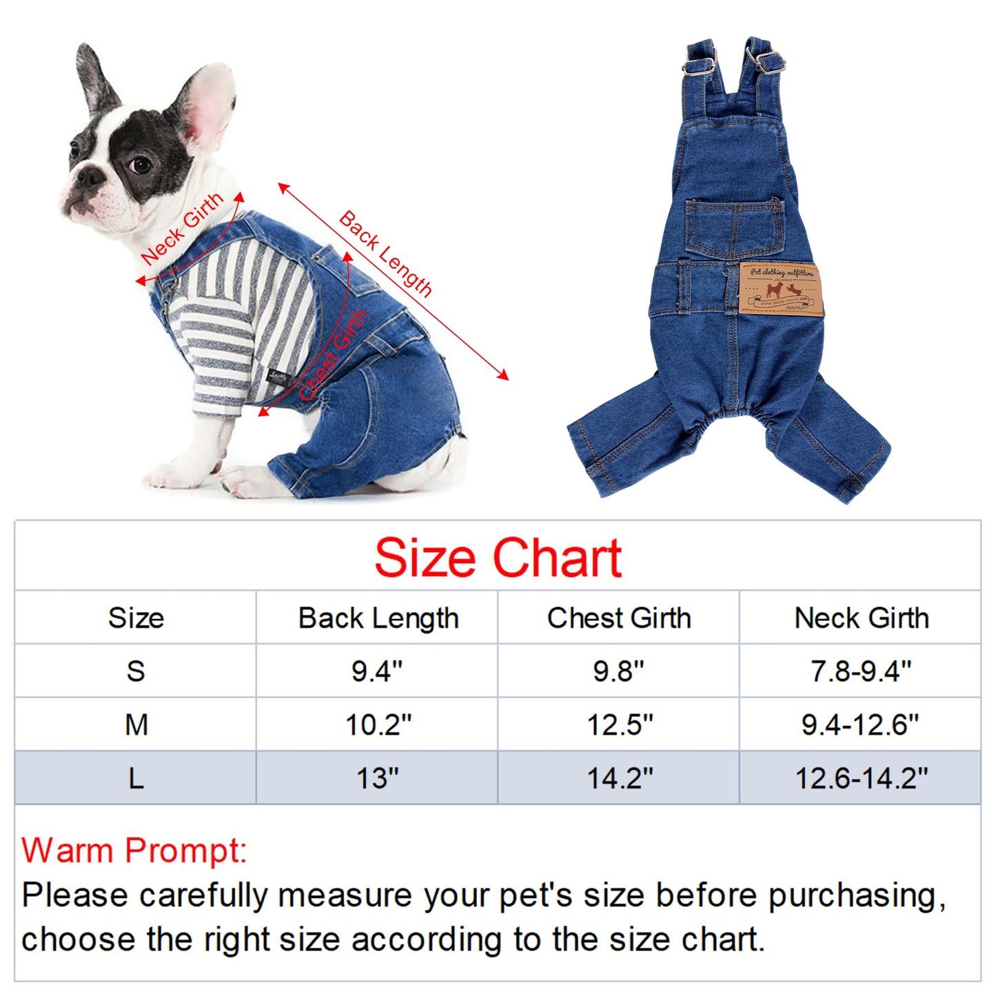 1 Piece of Dog Denim Shirts Puppy Jean Jacket Sling Jumpsuit Costumes Pet Jean Overalls Dog Pants Outfits for Small Puppy Cat Pets (Blue, Small)