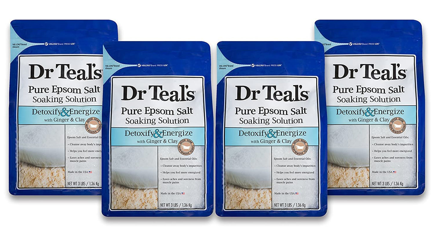 Dr Teal's Pure Epsom Salt Soak, Soothe & Comfort with Oat Milk & Argan Oil, 3 lbs