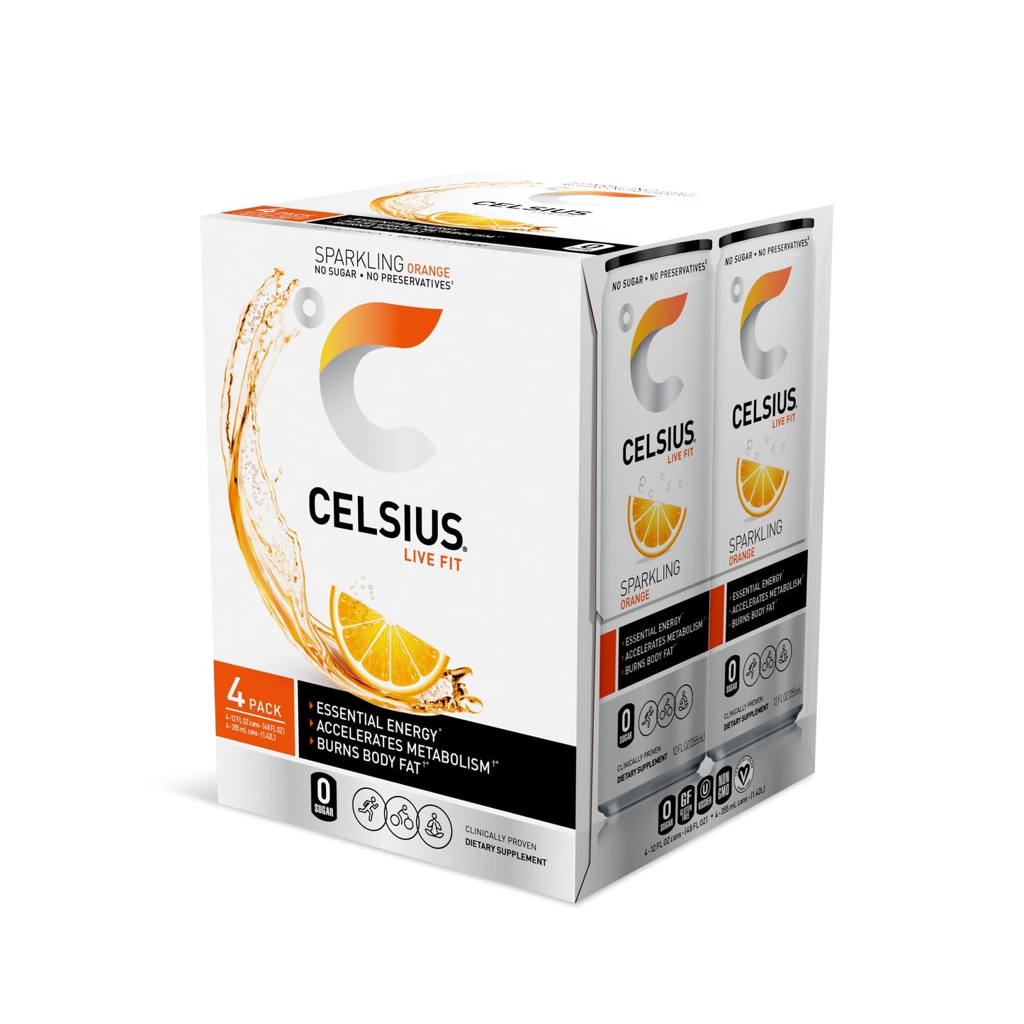 CELSIUS Assorted Flavors Official Variety Pack, Functional Essential Energy Drinks, 12 Fl Oz (Pack of 12)