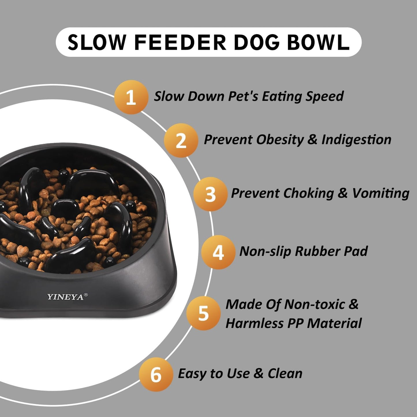 Slow Feeder Dog Bowls Small Breed, Dog Slow Feeder Bowl, Dog Food Bowls Slow Feeder, Small Dog Bowl Slow Feeder, Dog Puzzle Feeder Bowls, Dog Bowls Small Size Dog, Slow Eating Dog Bowl 1~2Cups