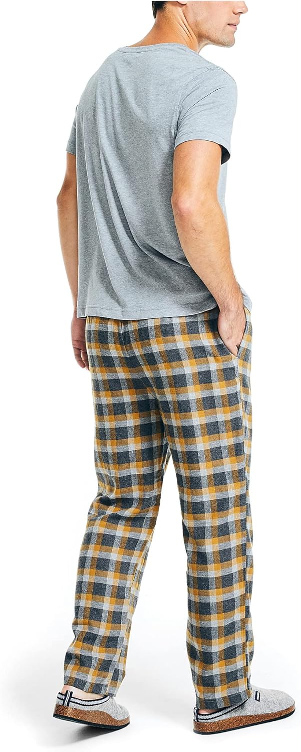 Nautica Men's Plaid Flannel Pajama Pant Set