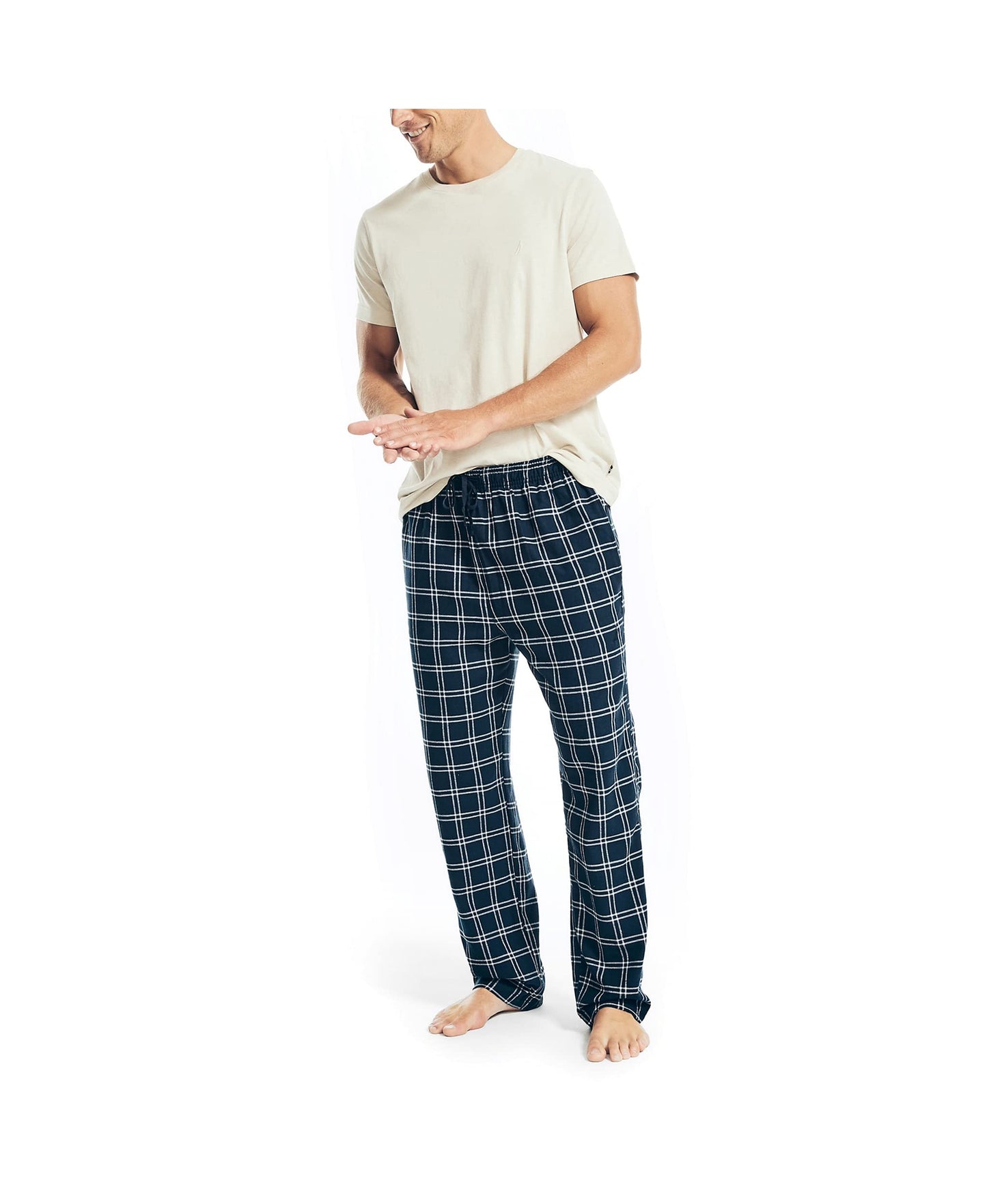 Nautica Men's Plaid Flannel Pajama Pant Set