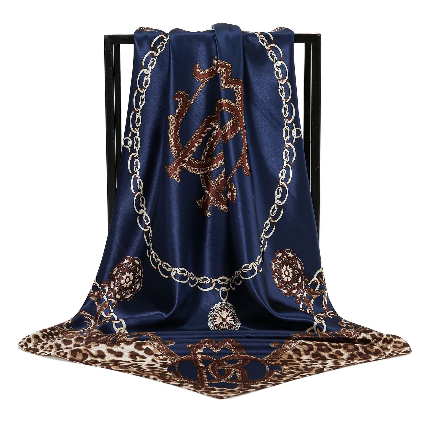 RIIQIICHY Head Scarf for Women Like Silk Satin Scarf for Hair Wrapping at Night Bandana Square Scarf for Sleeping 35 Inch