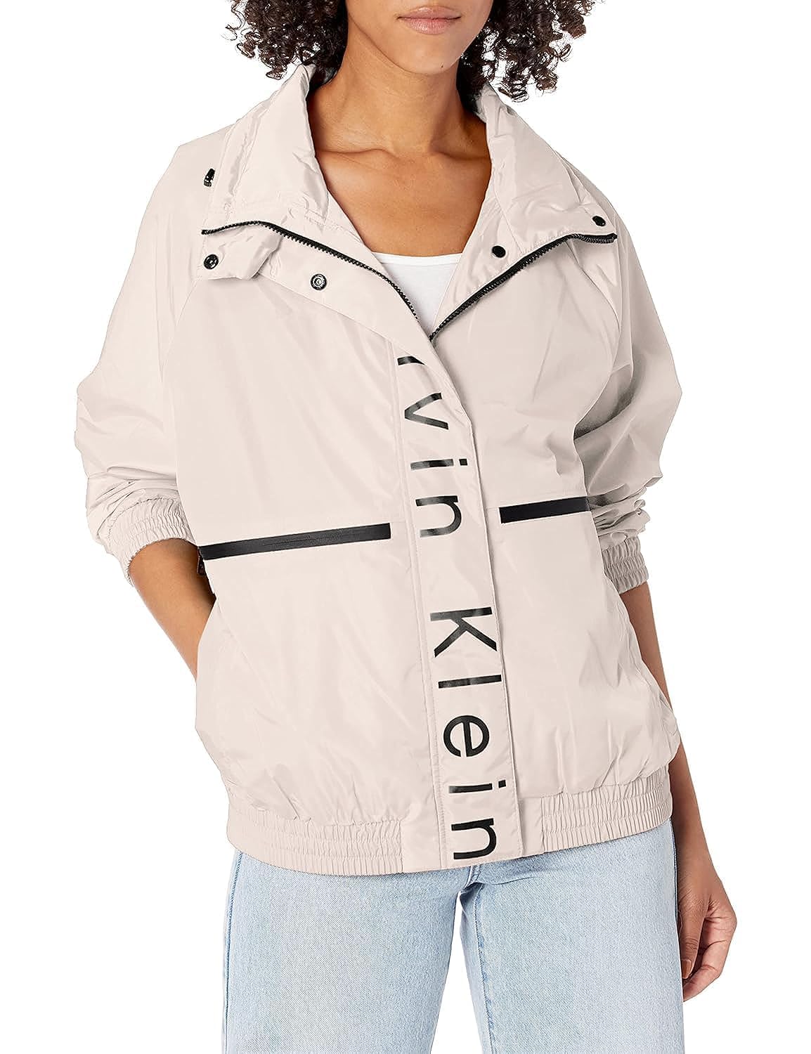 Calvin Klein Women's Lightweight Water Resistant Everyday Windbreaker