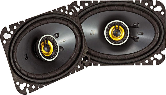 KICKER 46CSC464 CS-Series CSC46 4x6-Inch (100x160mm) Coaxial Speakers, 4-Ohm (Pair)