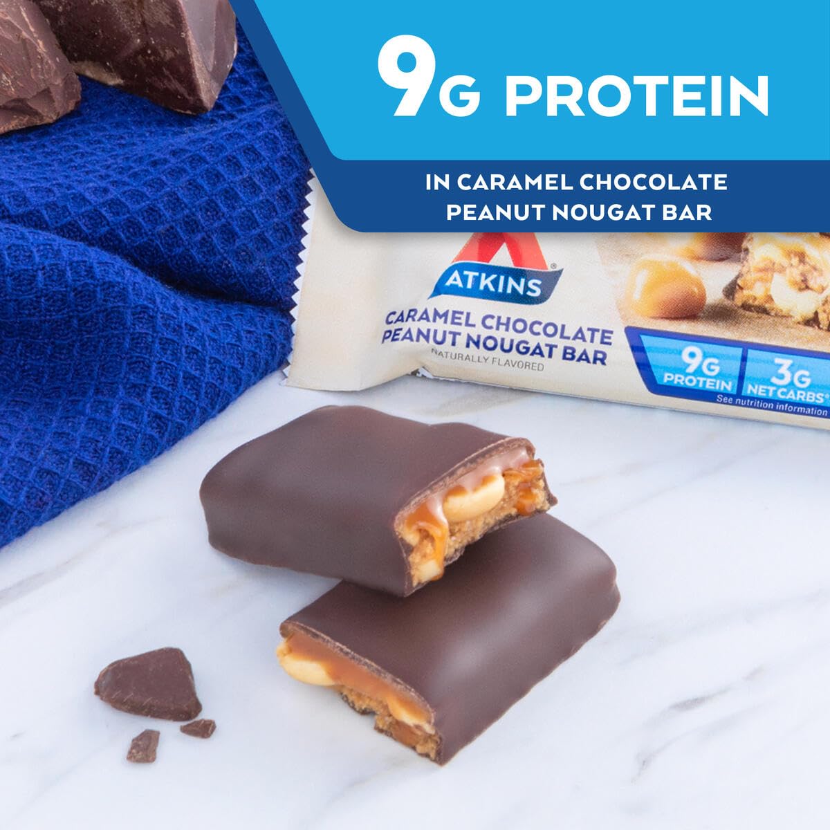 Atkins Chocolate Crème Protein Wafer Crisps, Protein Dessert, 4g Net Carb, 1g Sugar, High in Fiber, Keto Friendly, 5 Count