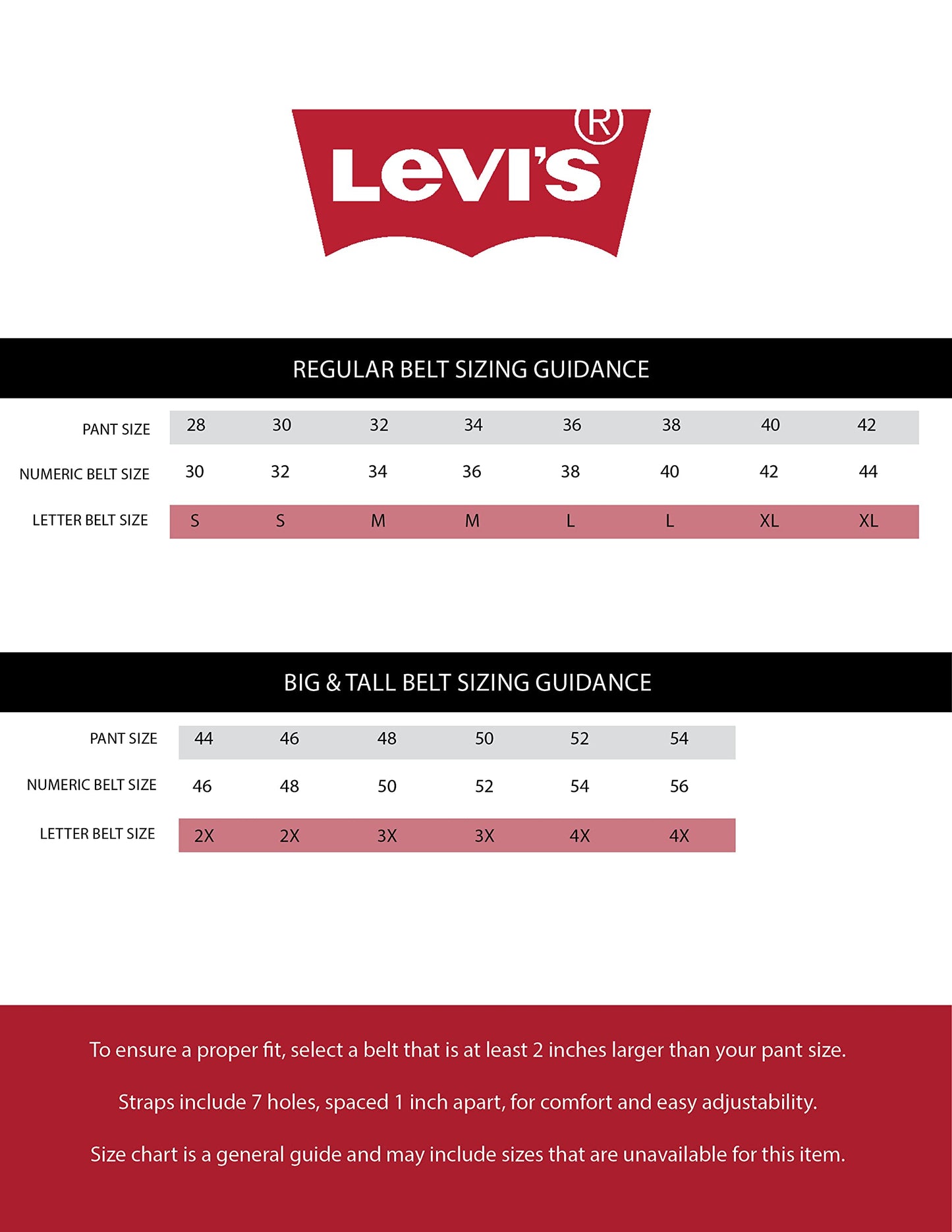 Levi's Men's Everyday Jean Belt with Removable Plaque Buckle