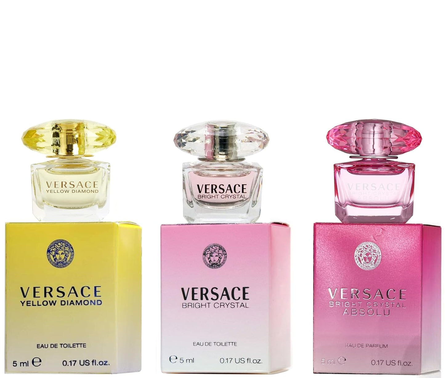 Versace Miniature Variety Trio Collection Perfume Gift Set for Women