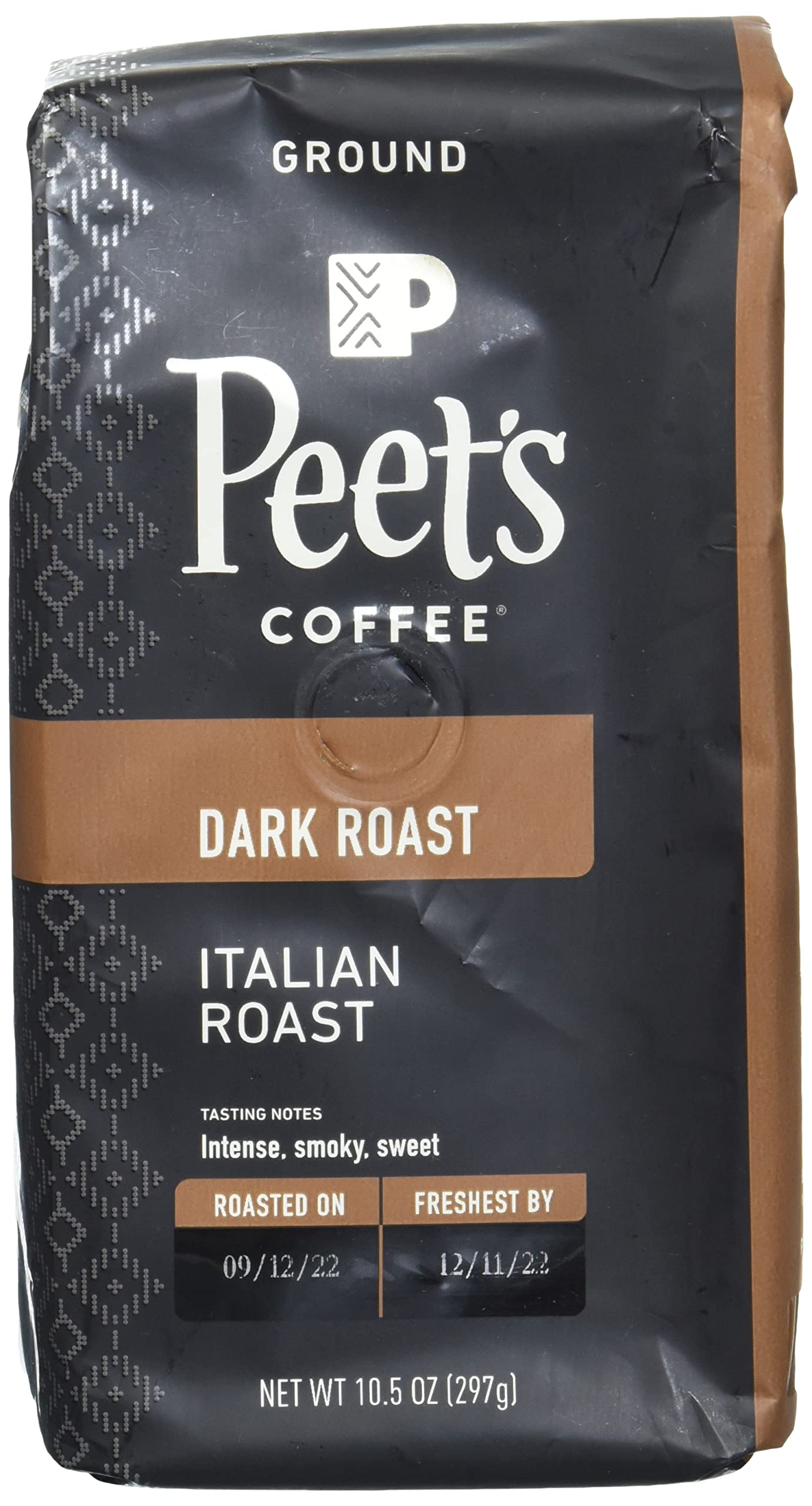 Peet's Coffee, Dark Roast Ground Coffee - Major Dickason's Blend 18 Ounce Bag