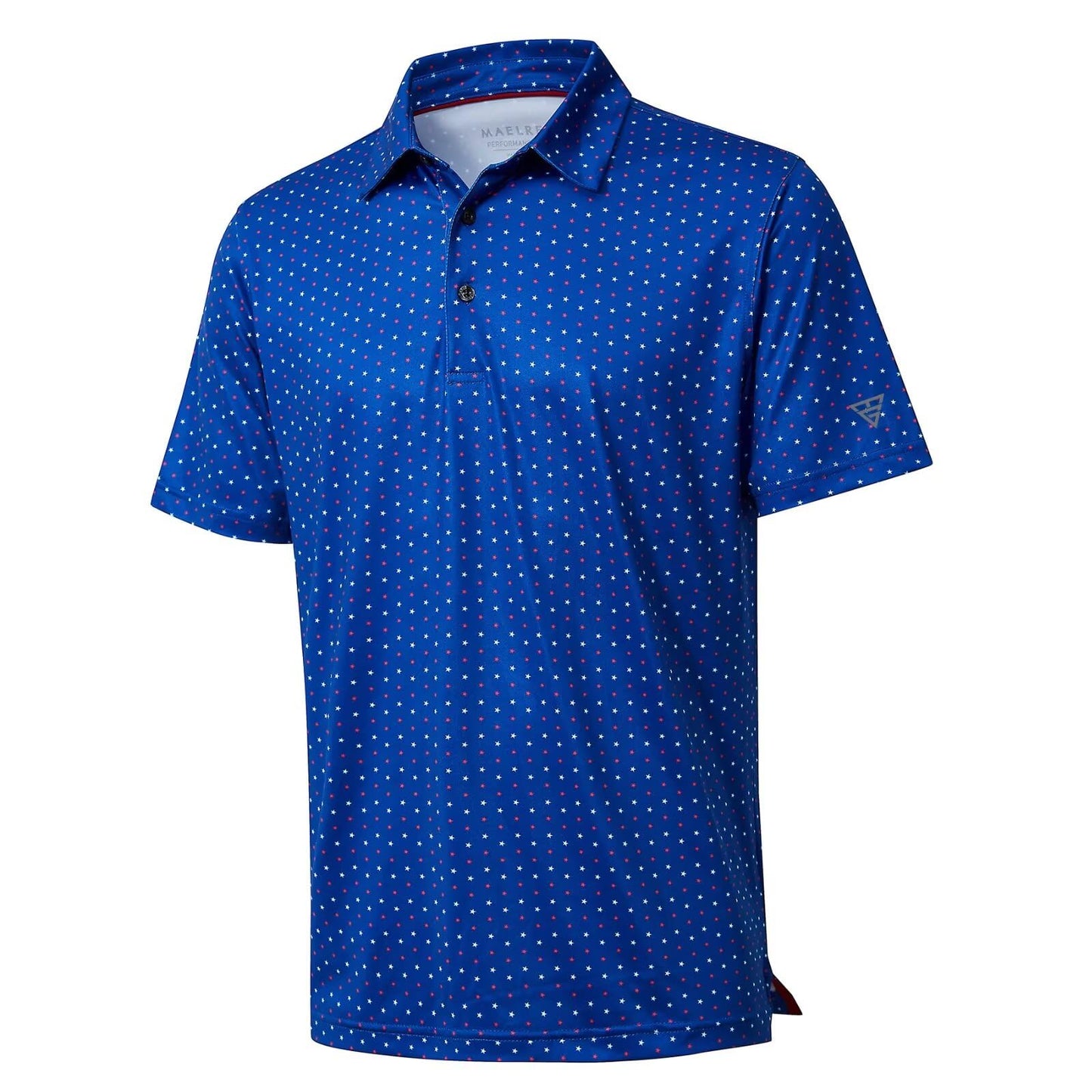 Men's Golf Polo Shirts Short Sleeve Striped Performance Moisture Wicking Dry Fit Golf Shirts for Men