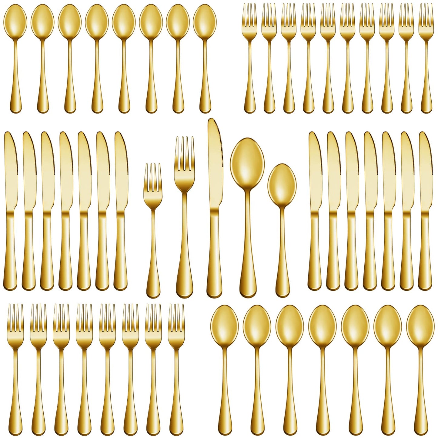 30 Piece Silverware Set Service for 6,Premium Stainless Steel Flatware Set,Mirror Polished Cutlery Utensil Set,Durable Home Kitchen Eating Tableware Set,Include Fork Knife Spoon Set,Dishwasher Safe