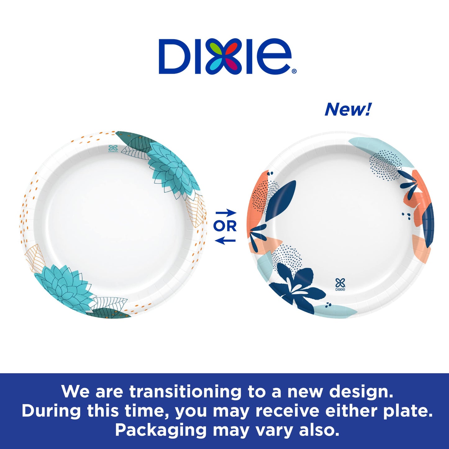 Dixie Medium Paper Plates, 8.5 Inch, 90 Count, 2X Stronger*, Microwave-Safe, Soak-Proof, Cut Resistant, Disposable Plates For Everyday Breakfast, Lunch, & Dinner Meals