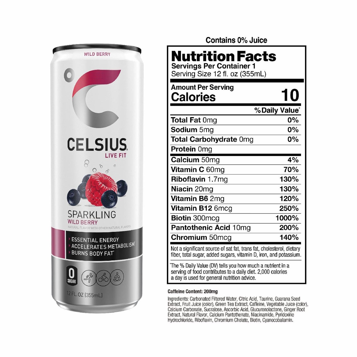 CELSIUS Assorted Flavors Official Variety Pack, Functional Essential Energy Drinks, 12 Fl Oz (Pack of 12)