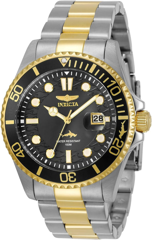 Invicta Men's Pro Diver Quartz Watch with Stainless Steel Strap, Two Tone, 22 (Model: 30023)