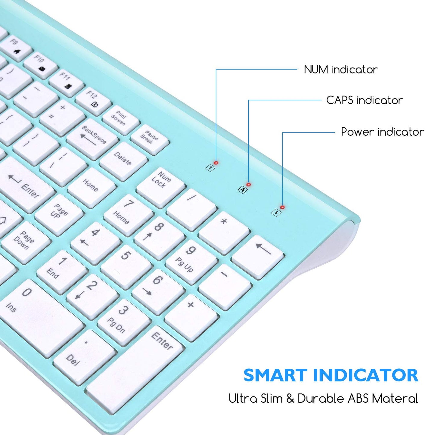 cimetech Wireless Keyboard and Mouse Combo, Compact Full Size Wireless Computer Keyboard and Mouse Set 2.4G Ultra-Thin Sleek Design for Windows, Computer, Desktop, PC, Notebook, Laptop - Grey