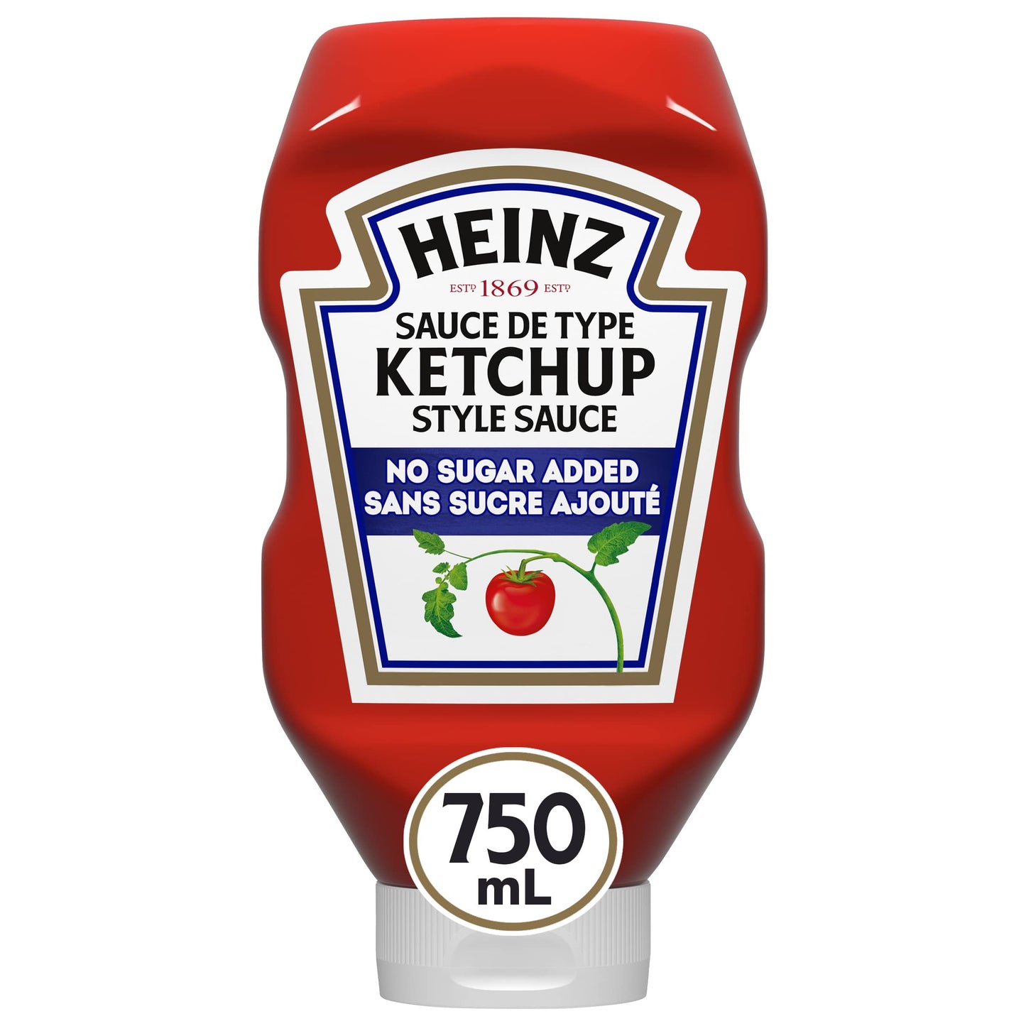 Heinz Tomato Ketchup with No Sugar Added (13 oz Bottle)