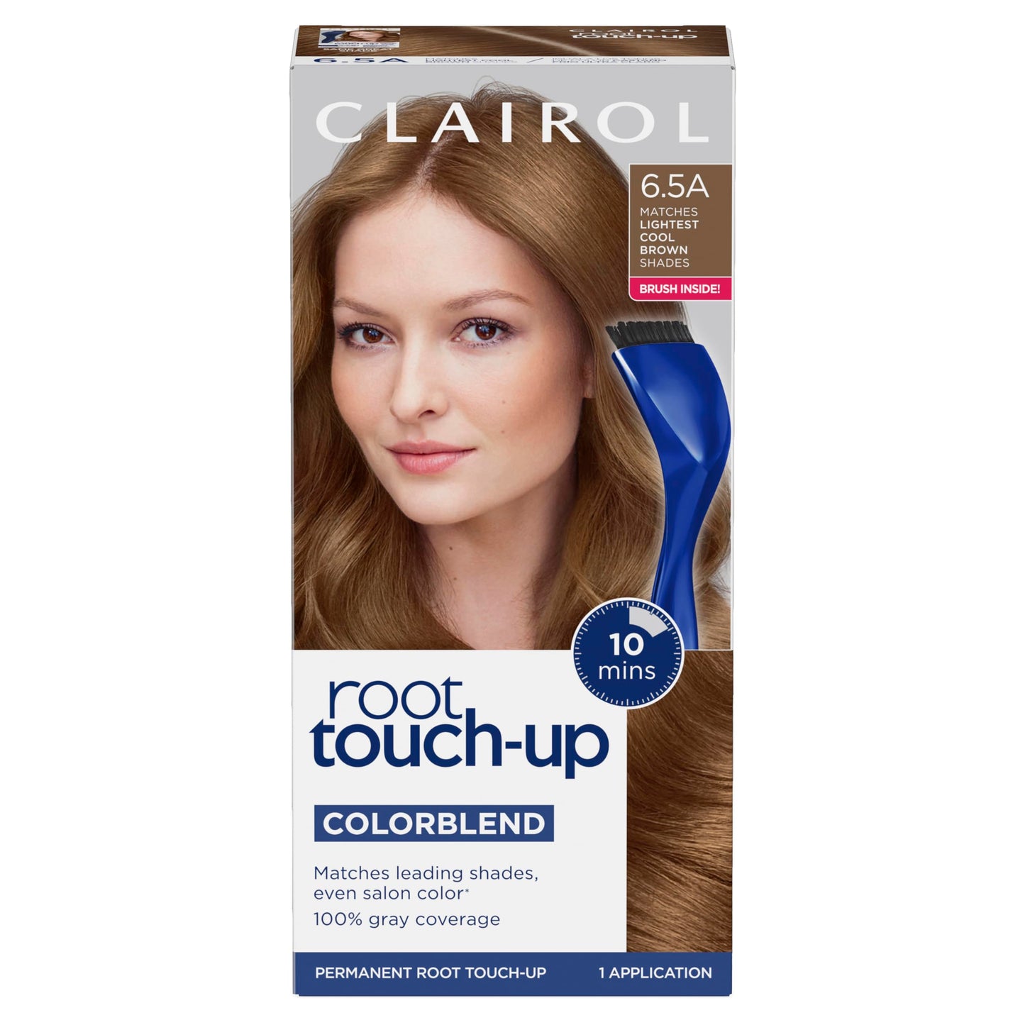 Clairol Root Touch-Up by Nice'n Easy Permanent Hair Dye, 4 Dark Brown Hair Color, Pack of 2