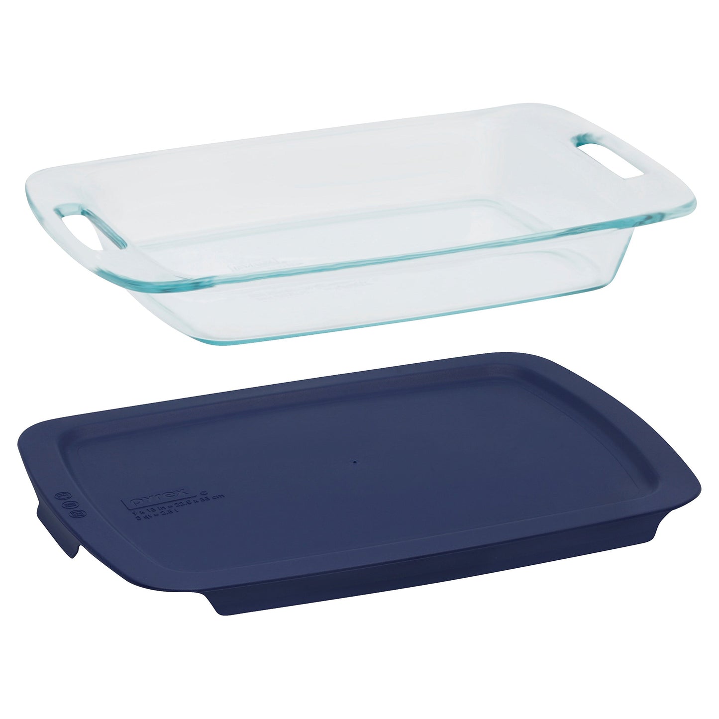 Pyrex 4-Piece Extra Large Glass Baking Dish Set With Lids and Handles, Oven and Freezer Safe